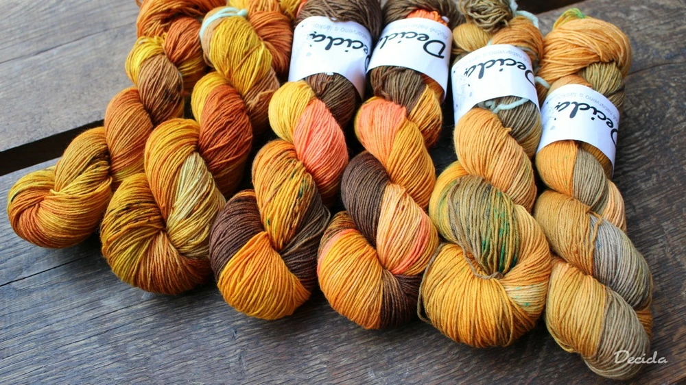 "Mandarinkový sad"  extra MERINO se sw 3mm