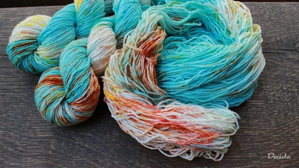 "Skies" Merino/hedvábí 4mm 