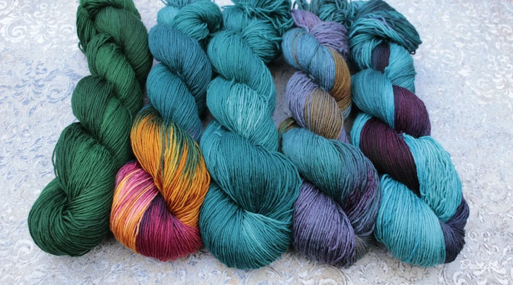 "Emerald blue" -  extra MERINO se sw 3mm