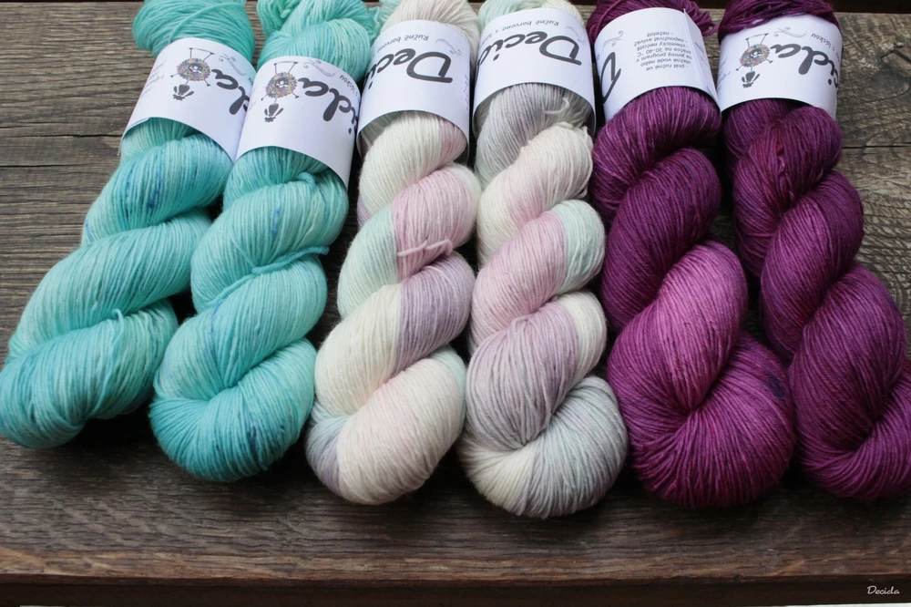 "Pink Burgundy" -  extra MERINO se sw 3mm