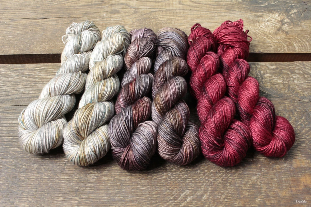 "Ripe Cherries" merino/hedvábí 50/50 212m