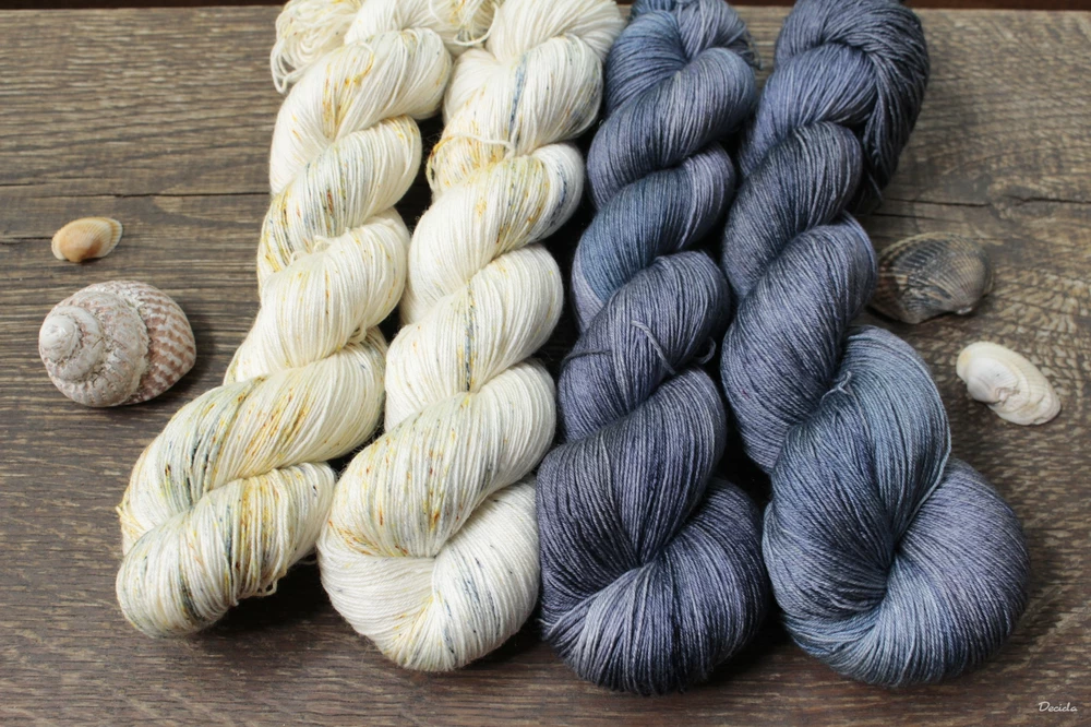"Šedé džíny" merino/hedvábí 2mm
