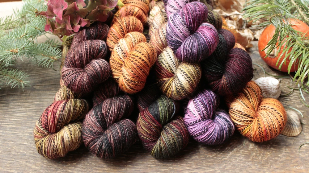 "Olive salad" - ZEBRA Merino sw/nylon 365m/100g