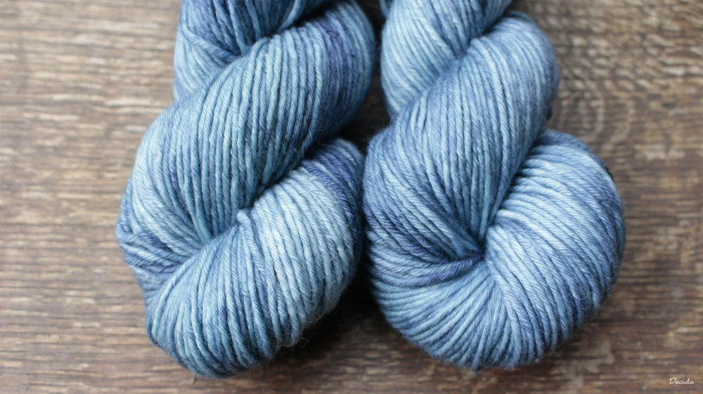 "Blue Spirit" - Merino sw/polyamid 4,5mm