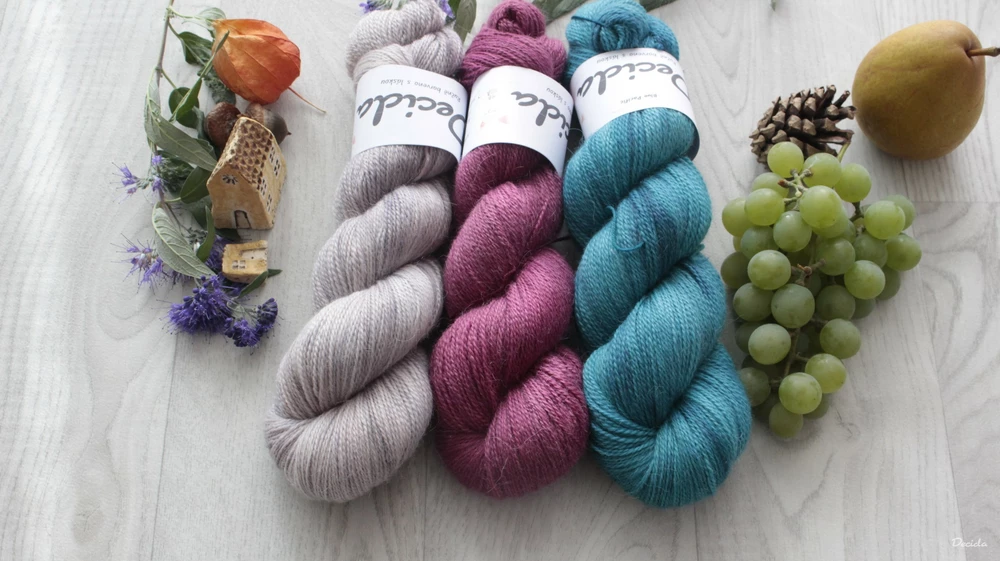 "Blue Pacific"- 50% merino/50% alpaka 500m
