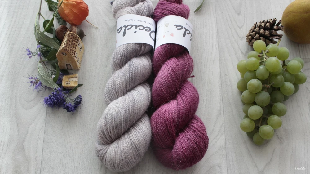 "Zapudrovaná šedá"- 50% merino/50% alpaka 500m