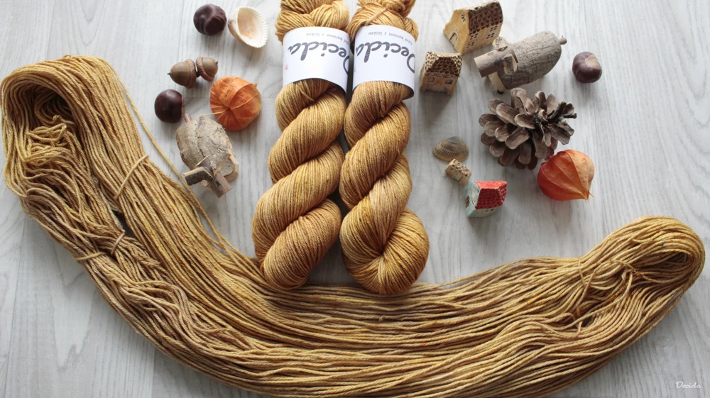 "Obilí 2" Merino/hedvábí 4mm 