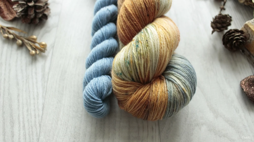 "Autumn sunrise" - EXTRA Merino sw/polyamid 365m/100g