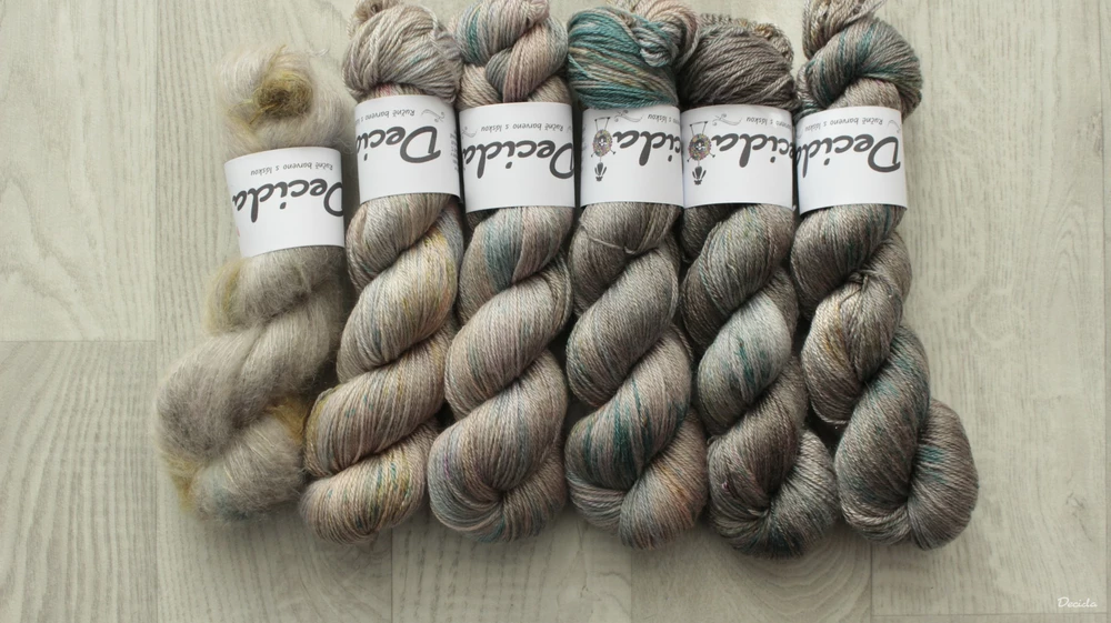 Fade set "Sandstorm" 500g Merino/tencel 333m