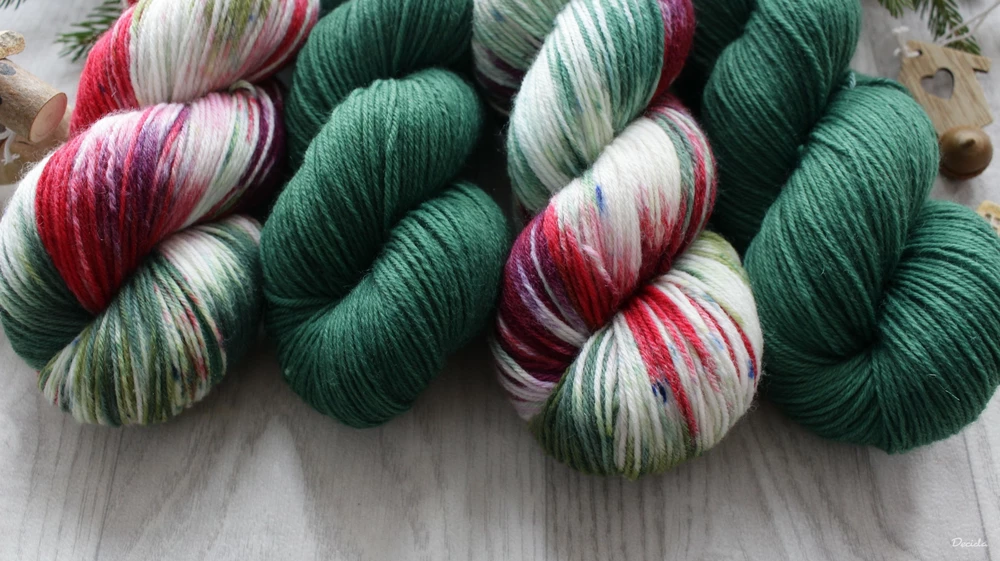 "Green" - EXTRA Merino sw/polyamid 365m/100g