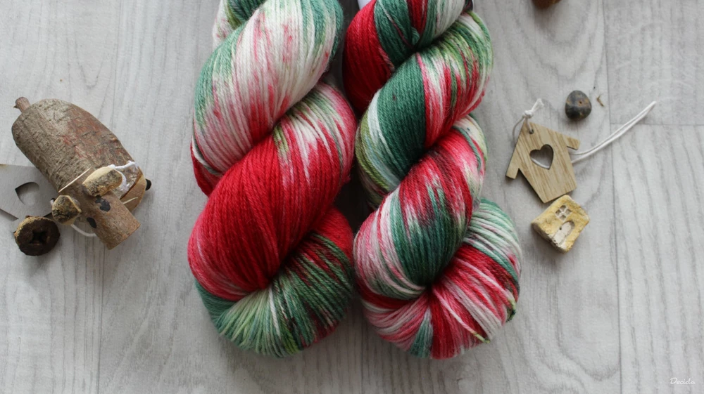 "Vánoční girlanda 2" - EXTRA Merino sw/polyamid 365m/100g