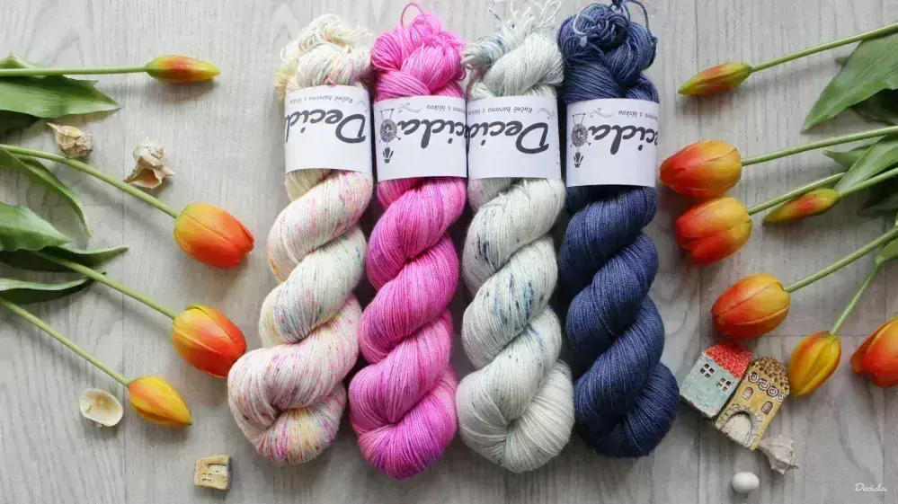 "Hot Pink" - 70%merino/10%kašmír/20%hedvábí 400m