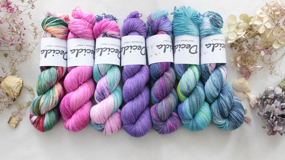 "Galilea" - EXTRA Merino sw/polyamid/Lurex 400m/100g