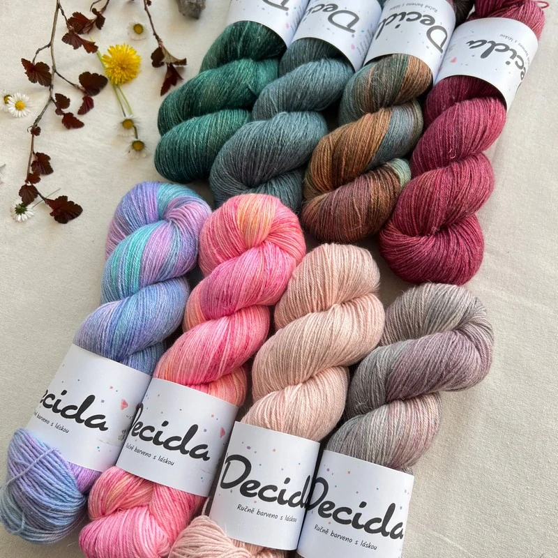 "Picón 3" 60% merino 20% hedvábí 20% konopí 400m 