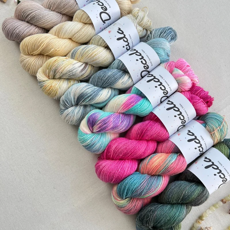 "Mireille" 60% merino 20% hedvábí 20% len 400m 