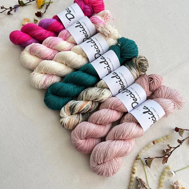 "Emerald Teal 2" 80% merino sw 20% hedvábí 400m 