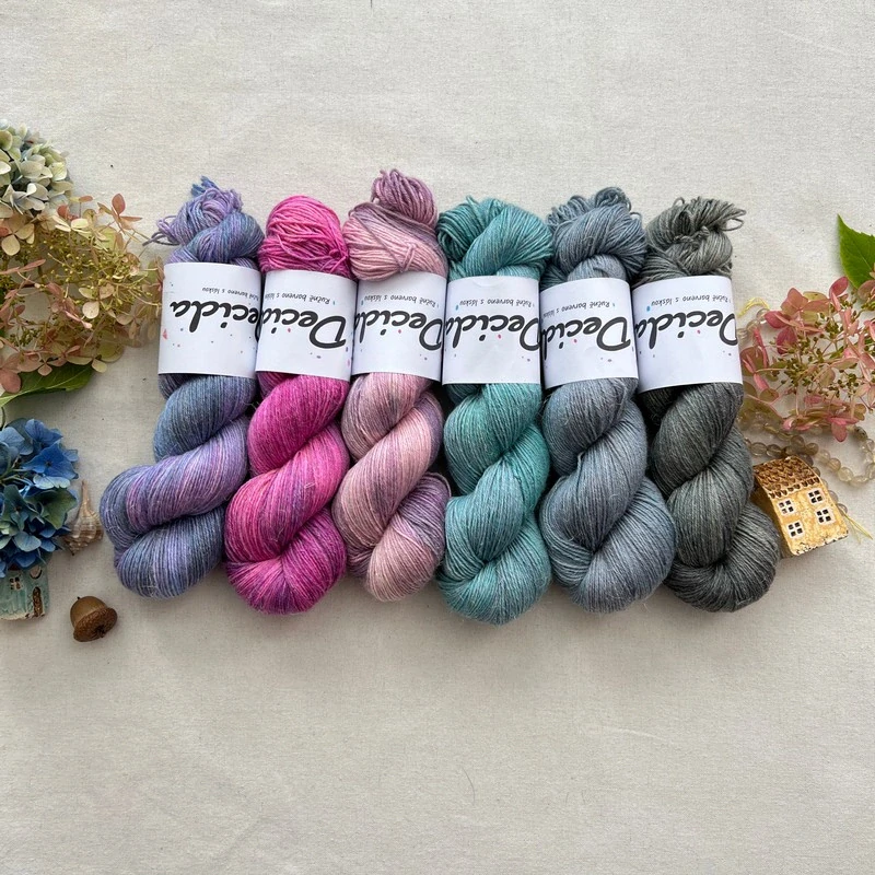 "Mint Haze" 60% merino 20% hedvábí 20% konopí 400m 