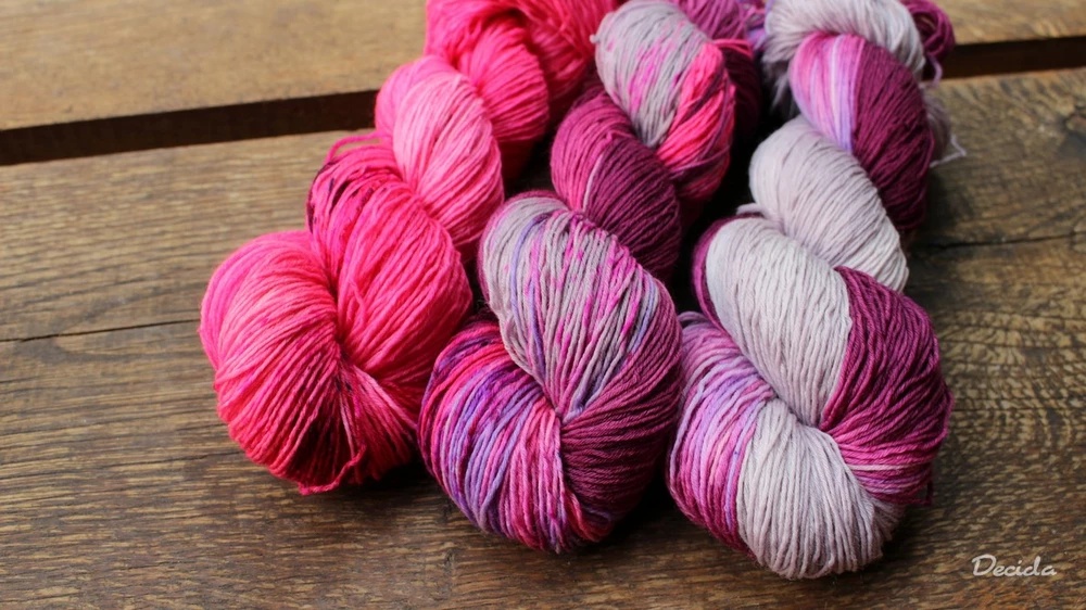 "Pink purple gray" extra MERINO se sw 3mm