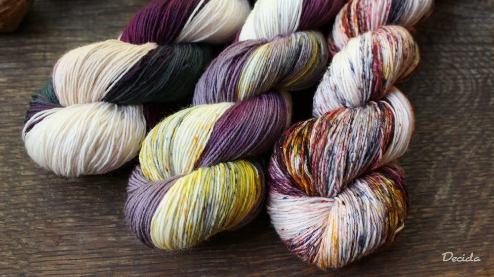 "Podzimní macešky 2" - extra MERINO se sw 3mm