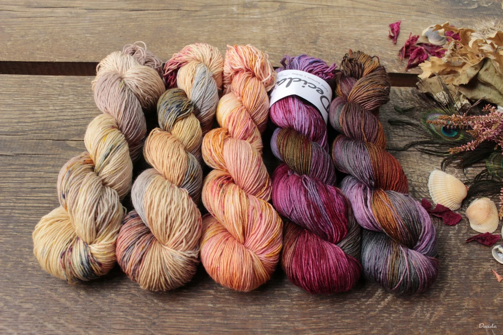"Mučenka 2 - tmavší" -  extra MERINO se sw 3mm