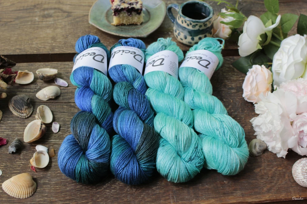 "El mar" merino/hedvábí 50/50