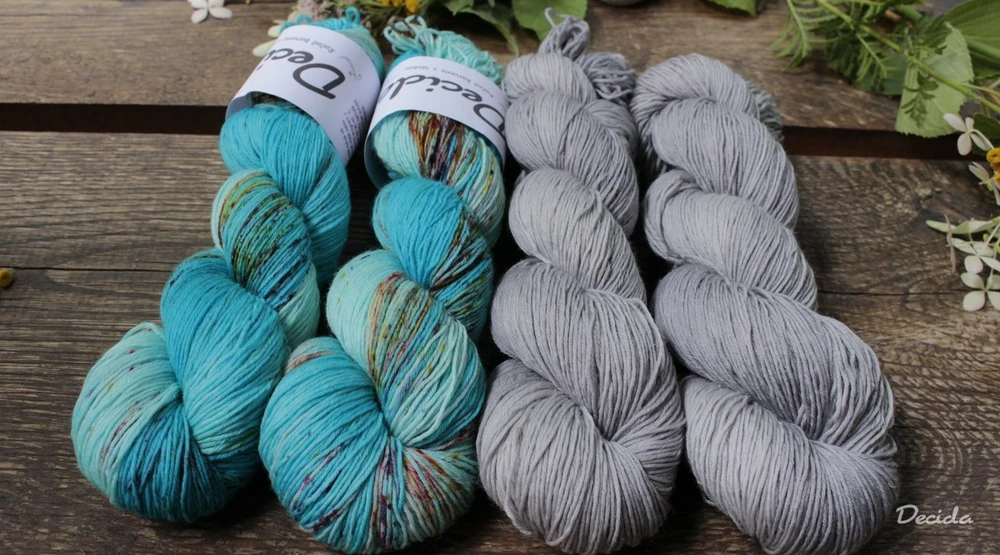 "Probarvený tyrkys" extra MERINO se sw 3mm