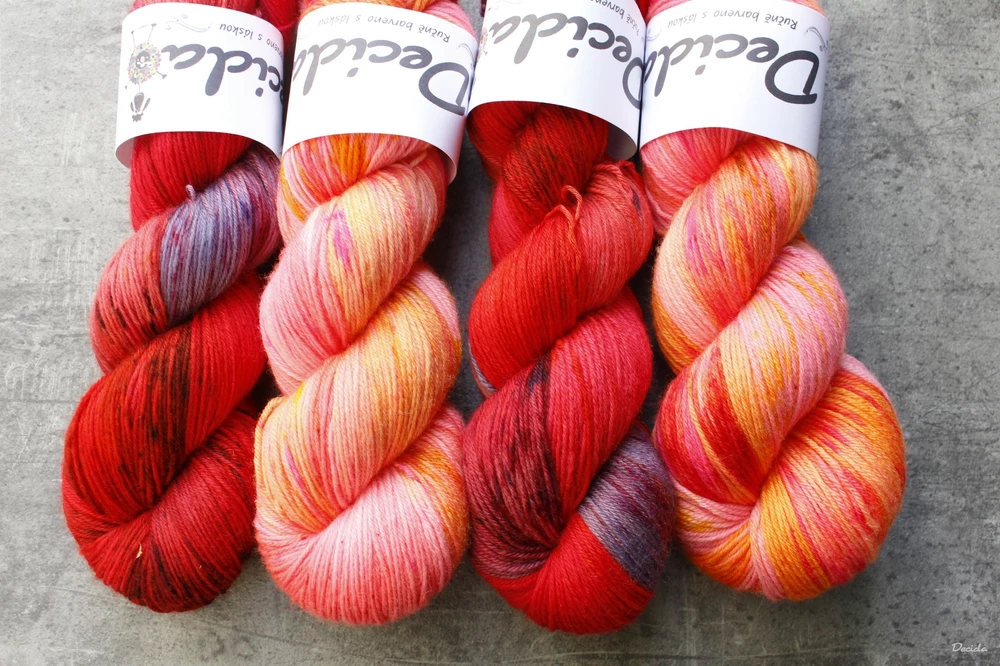 "Rose and apricot" EXTRA Merino sw/polyamid 365m/100g