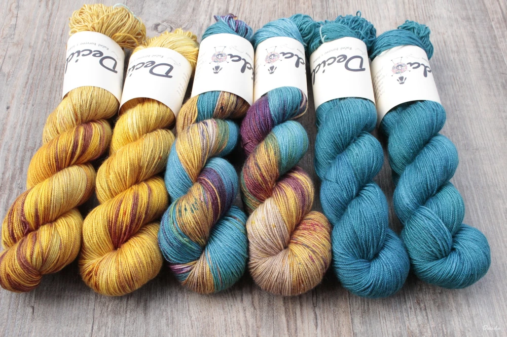 "Water nymph" - 70%merino/10%kašmír/20%hedvábí