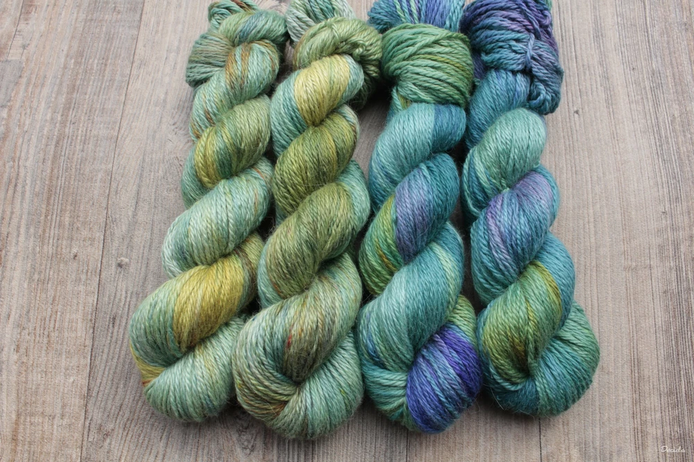 "Lagoon" 70%alpaka/10%kašmír/20%hedvábí 166m