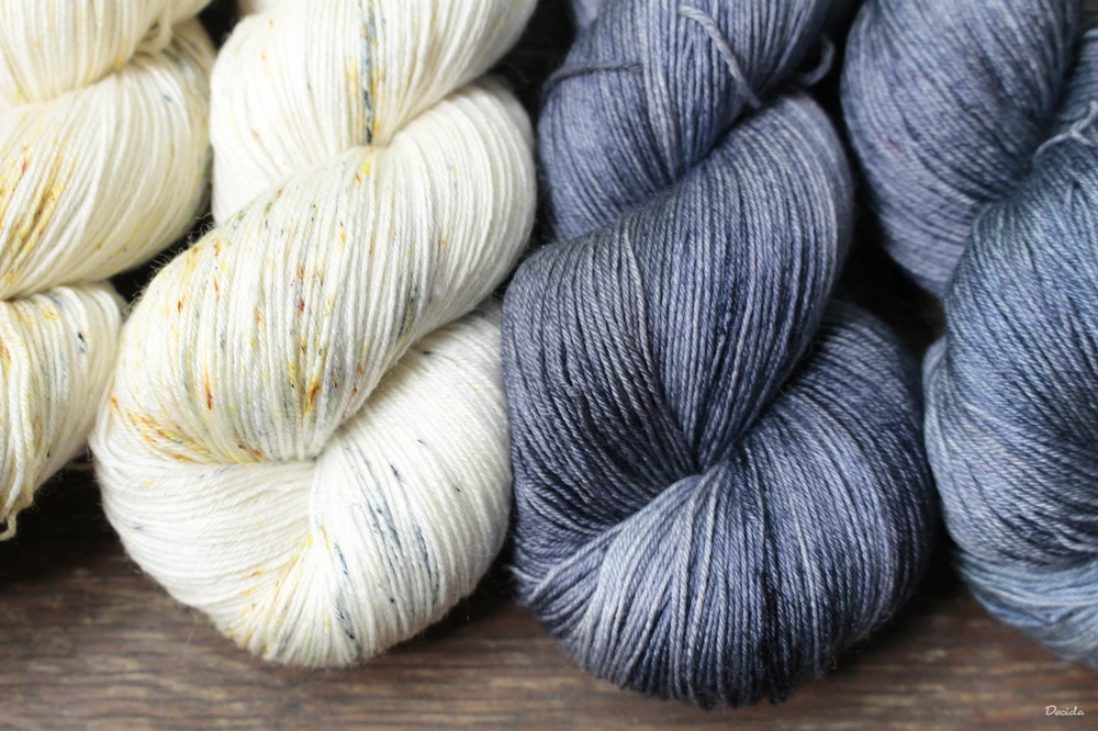 "Šedé džíny" merino/hedvábí 2mm