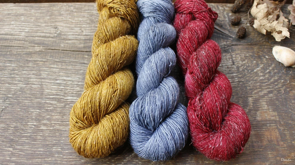 "Medová hořčice" -  Single 90% Merino/10% Len 366m