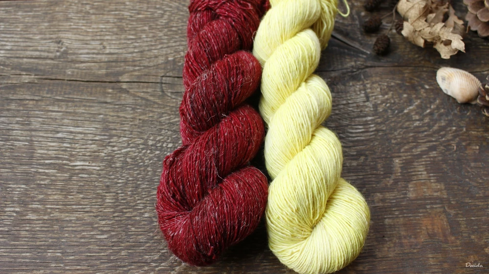 "Bright yellow" -  Single 90% Merino/10% Len 366m