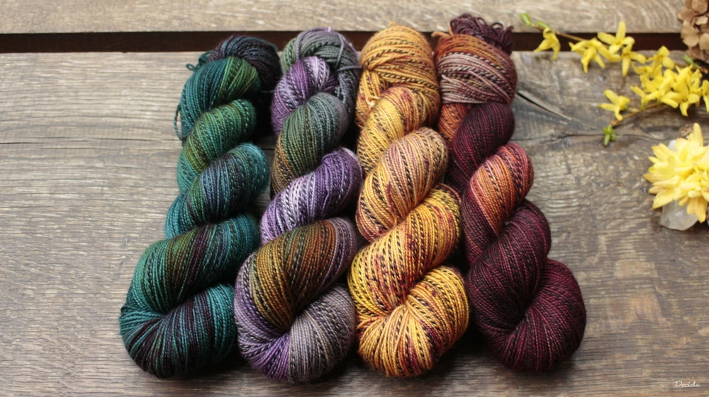 "Oheň" - ZEBRA Merino sw/nylon 365m/100g