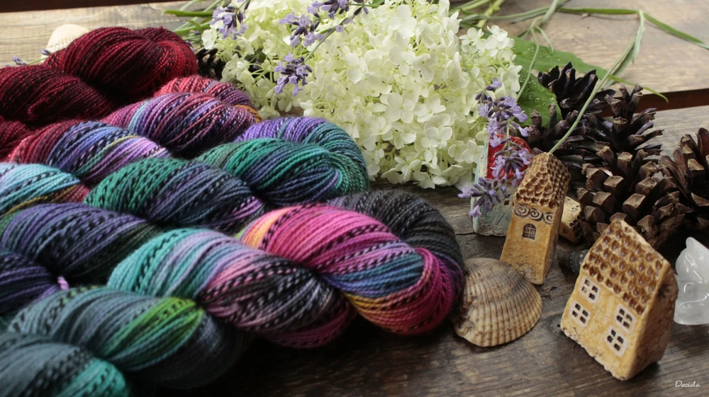 "Peacock" - ZEBRA Merino sw/nylon 365m/100g