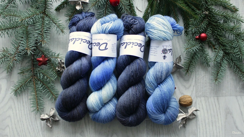 "Dark Night 2" - EXTRA Merino sw/polyamid 365m/100g