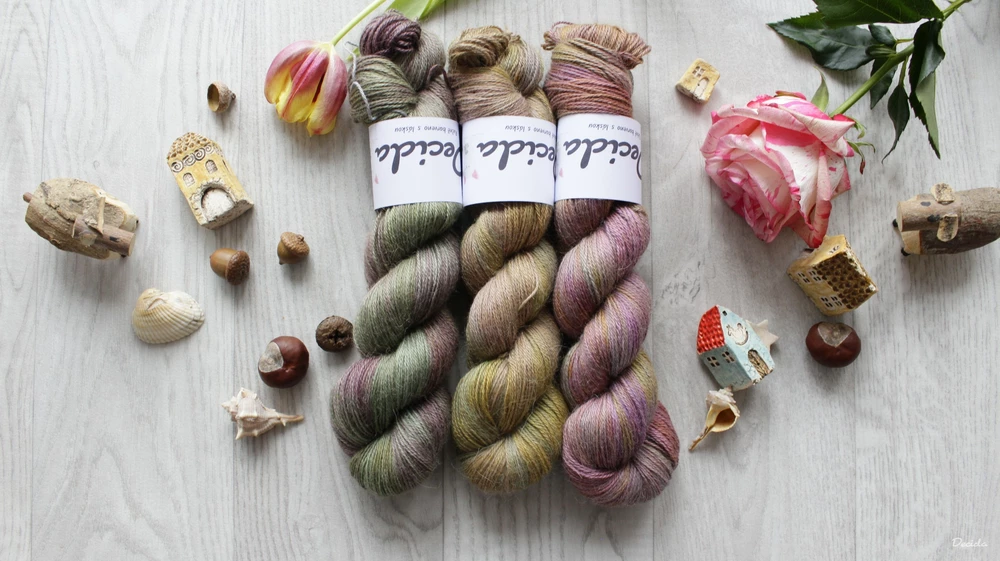 "Olive balm" 70%alpaka/10%kašmír/20%hedvábí 400m