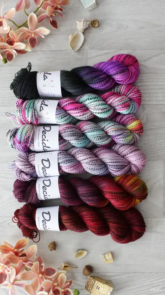 "Hot neon balm 2" - ZEBRA Merino sw/nylon 400m/100g