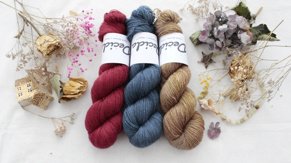 "Dourado" 120g -  65%merino 20%hedvábí a 15% yak