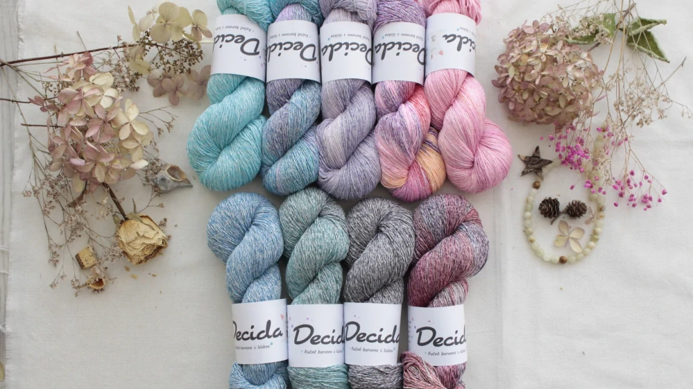 "Zandu" - 53% bambusová viskóza 47% buretové hedvábí 460m/100g