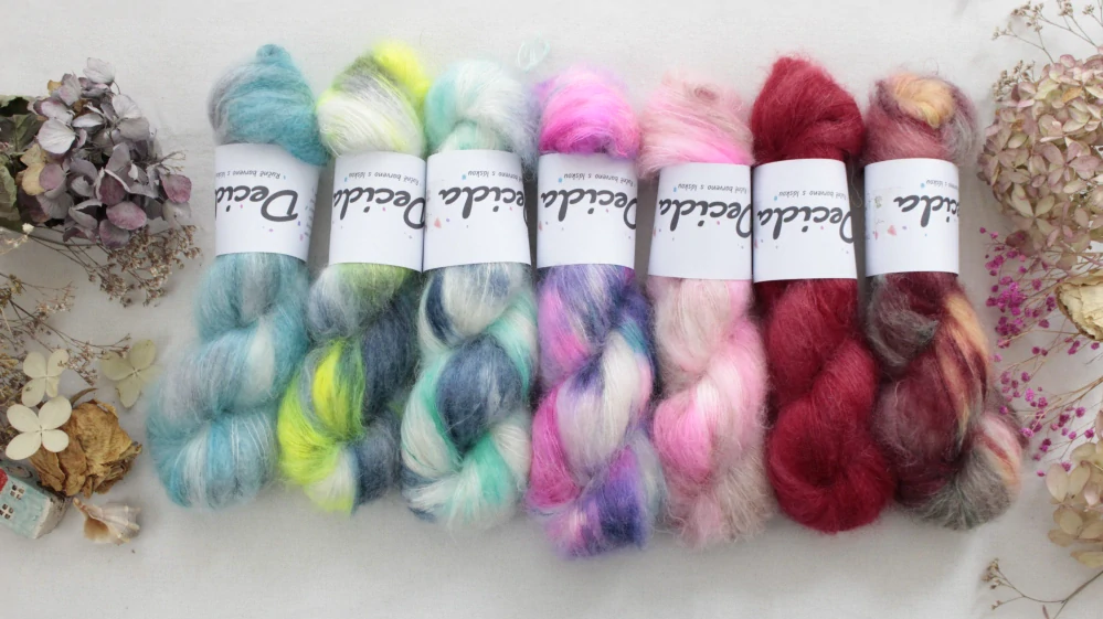 "Tahou" 75% superkid mohér/25%hedvábí 420m/50g