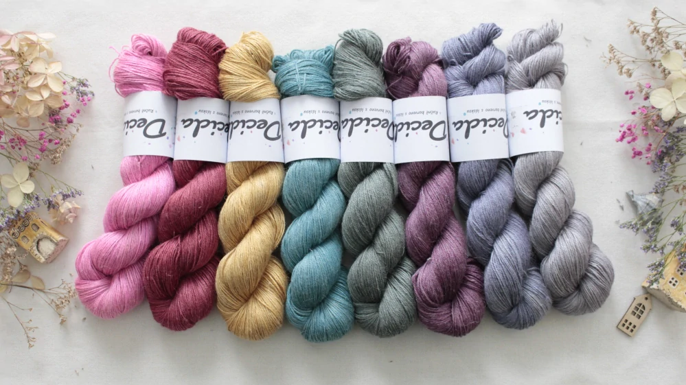 "Sage"- 50% Alpaca/25% Hedvábí/25% len 400m
