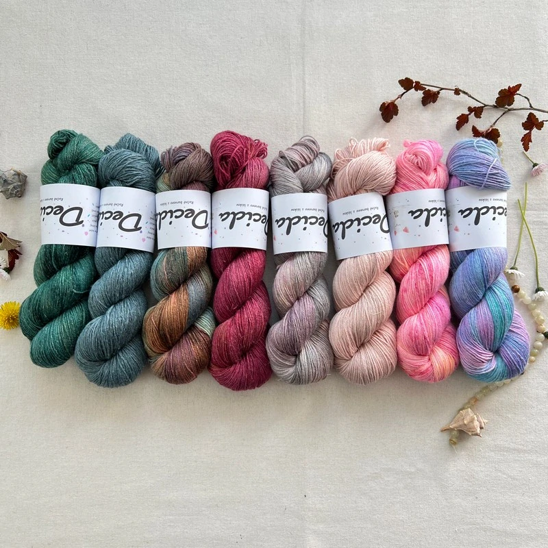 "Pinkísi" 75% merino 25% hedvábí 400m 
