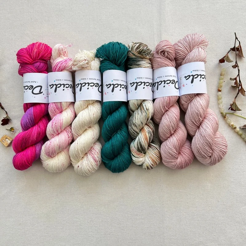 "Emerald Teal 2" 80% merino sw 20% hedvábí 400m 