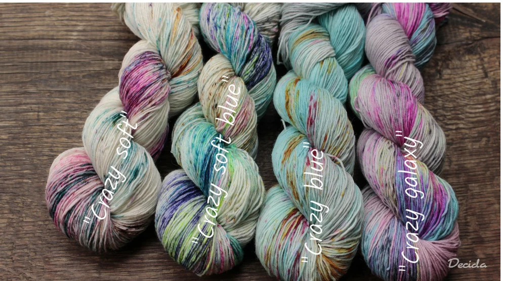 "Crazy blue" extra MERINO se sw 3mm