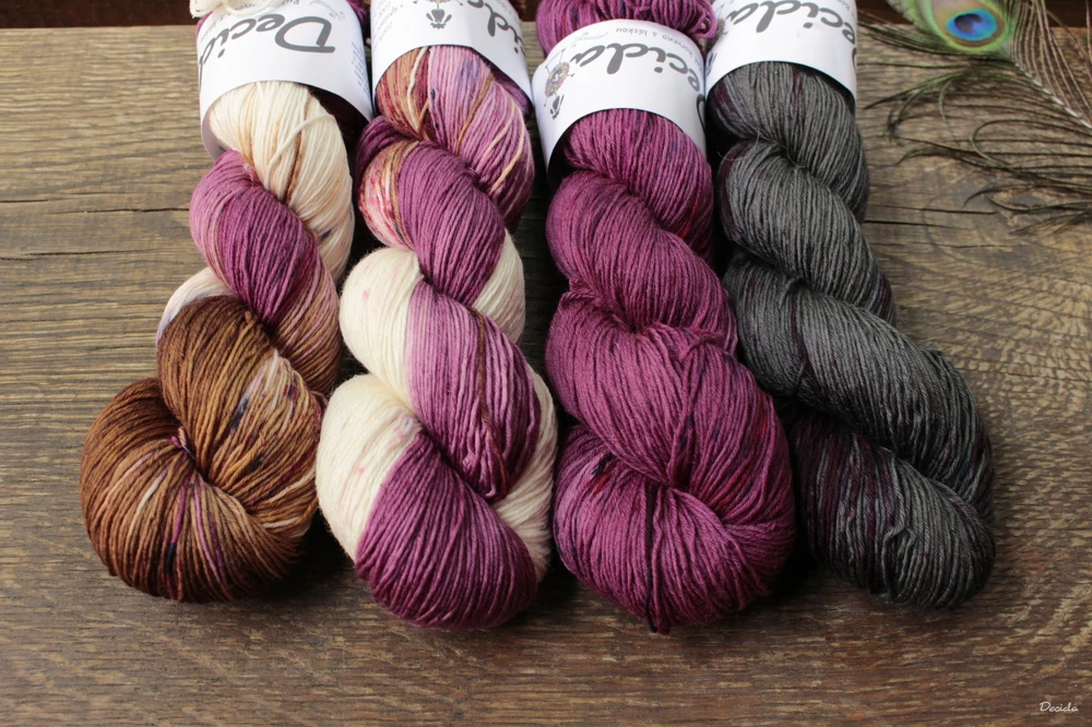 "Dark Burgund" -  extra MERINO se sw 3mm