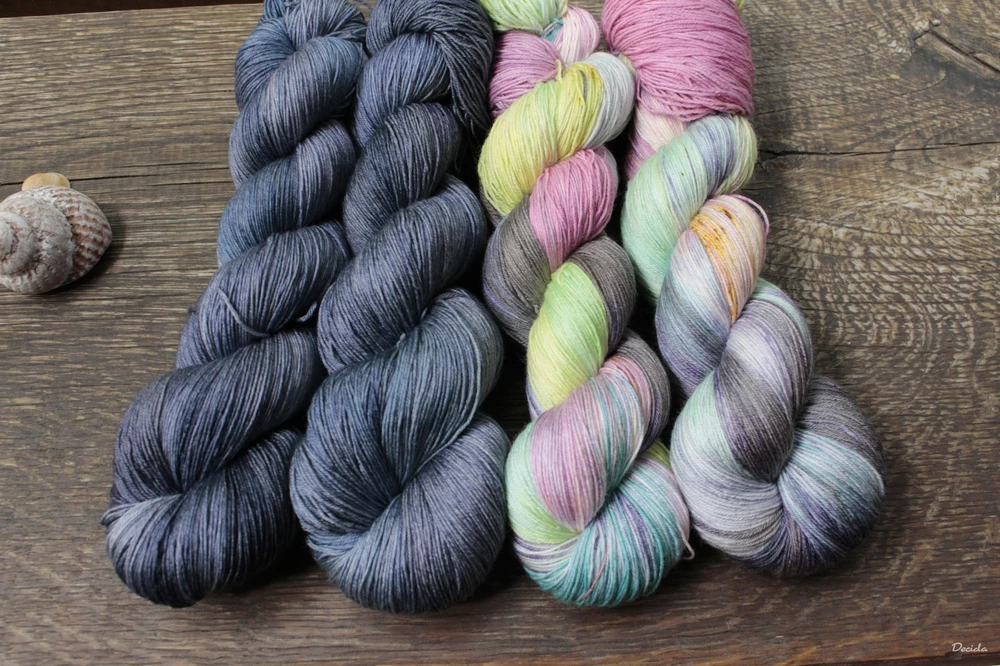 "Šedé džíny" merino/hedvábí 2mm