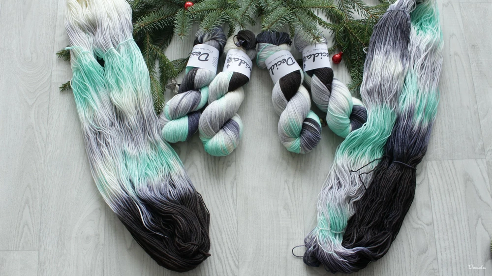 "Dark Snow 2" - EXTRA Merino sw/polyamid 365m/100g