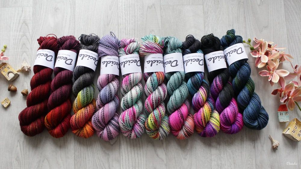 "Hot neon balm 2" - ZEBRA Merino sw/nylon 400m/100g