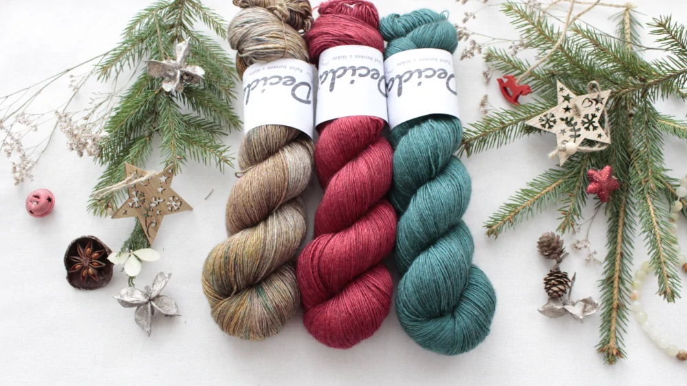 "Red" 120g -  65%merino 20%hedvábí a 15% yak