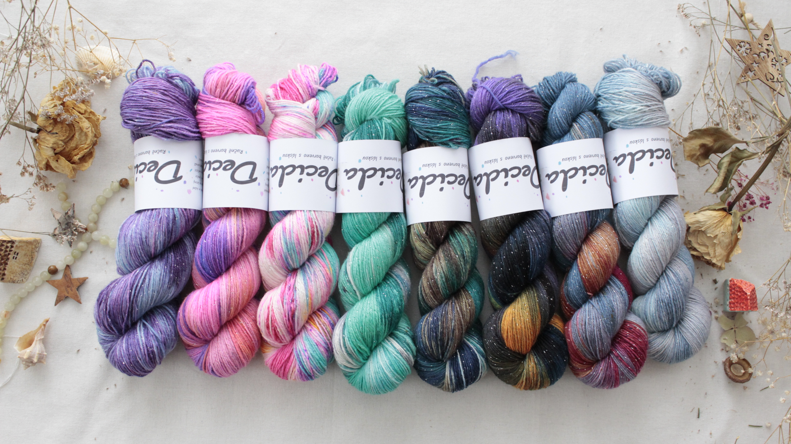 "Katchi" - EXTRA Merino sw/polyamid/Lurex 400m/100g